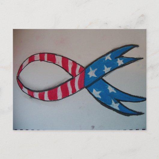 Amerikanische Liebe Postkarte (Vorderseite)