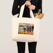 Amerikanische Linie Plakat Jumbo Stoffbeutel (Vorderseite (Produkt))