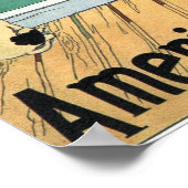 AMERIKANISCHE LINIENREISE 1900 POSTER (Ecke)