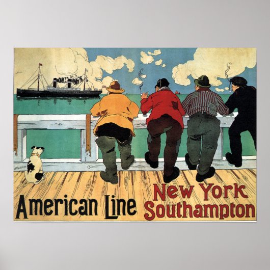 AMERIKANISCHE LINIENREISE 1900 POSTER (Vorne)