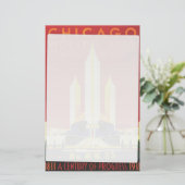 Amerikanische Logo-Reiseplakat Briefpapier (Stehend Vorderseite)