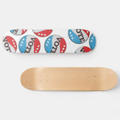 Amerikanische Logo-Reiseplakat Skateboard (Horizontal)