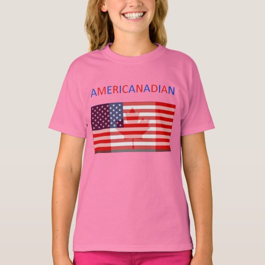 AMERIKANISCHE Mädchenklingeltee T-Shirt (Vorderseite)