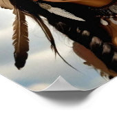 Amerikanische Mädchenkriegerin Poster (Ecke)