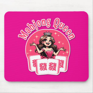 Amerikanische Mahjong-Königin Rosa Kronen-Schreibt Mousepad