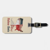 Amerikanische maltesische gepäckanhänger (Vorderseite horizontal)