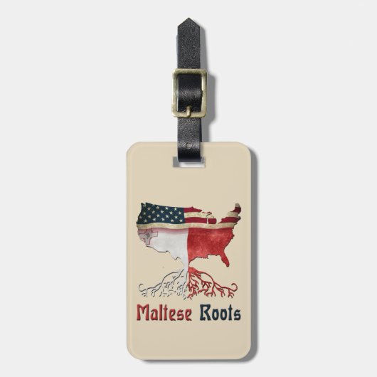 Amerikanische maltesische gepäckanhänger (Vorderseite vertikal)