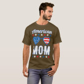 Amerikanische Mama am 4. Juli T-Shirt (Vorne ganz)