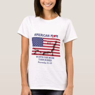 AMERIKANISCHE MAMA, die mehr wert ist als RubienPR T-Shirt