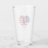 Amerikanische Mama, Muttertag Glas (Rückseite)