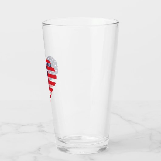 Amerikanische Mama, Muttertag Glas (Links)