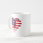 Amerikanische Mama, Muttertag Kaffeetasse (Vorderseite Links)