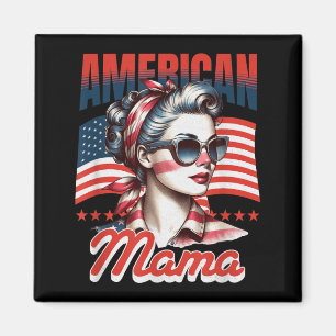 Amerikanische Mama _ Patriotische Mutter 4. Juli D Magnet