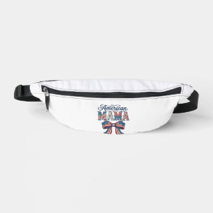 Amerikanische Mama Patriotischer Bogen Vintage 4.  Bauchtasche