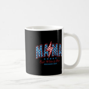 Amerikanische Mama rot weiß und ab 4. Juli Pregna Kaffeetasse