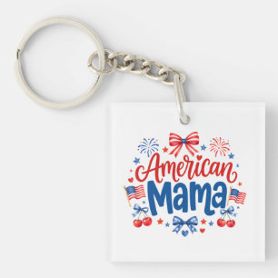 Amerikanische Mama Schlüsselanhänger