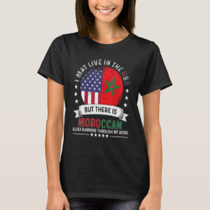 Amerikanische marokkanische Zuhause in US Patriot T-Shirt