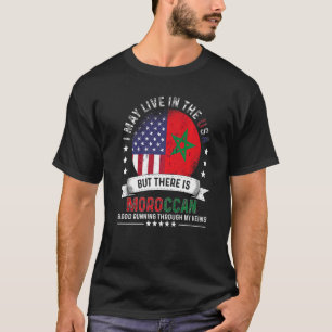 Amerikanische marokkanische Zuhause in US Patriot  T-Shirt