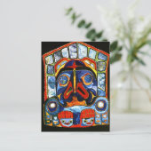 Amerikanische Maske Postkarte (Stehend Vorderseite)