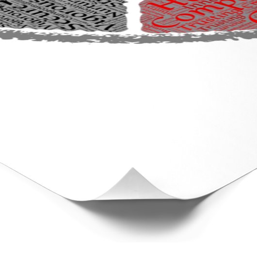 Amerikanische Medizin-Rad Word-Art Poster (Ecke)