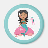 Amerikanische Meerjungfrau-Seepferd Magnet (Vorne)