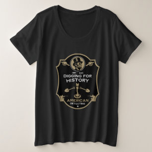 Amerikanische Metalldetektion im Zivilen Krieg Große Größe T-Shirt