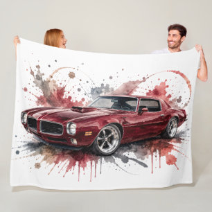 Amerikanische Muscle-Car-Flanelldecke Fleecedecke