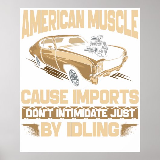Amerikanische Muscle Poster (Vorne)
