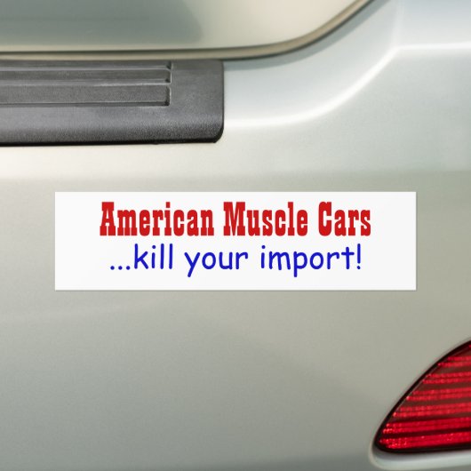 Amerikanische Muskel-Auto… Tötung Ihr Import! Autoaufkleber (Auf Auto)