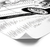 Amerikanische Muskelkarosserie Poster (Ecke)