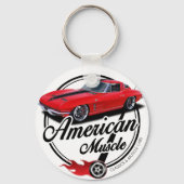 Amerikanische Muskelroter Stingray Schlüsselanhänger (Vorderseite)