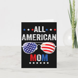 Amerikanische Mutter USA-Flagge 4. Juli Sonnenbril Karte