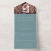 Amerikanische Mutterhochzeit All In One Einladung (Innen Boden)