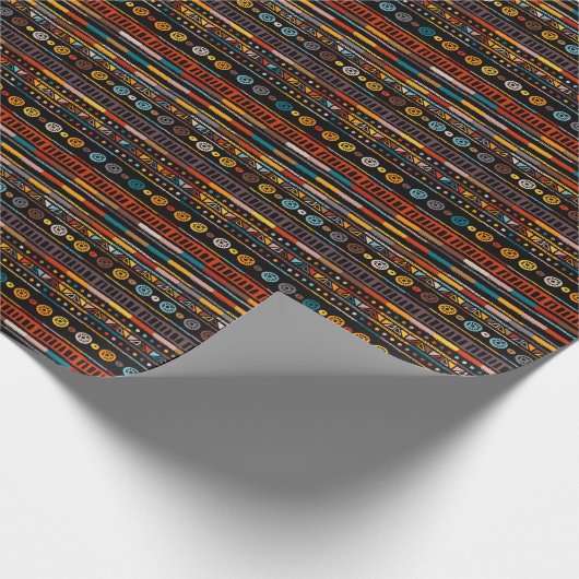 Amerikanische Muttersprache: Ethnisch Vintag Geschenkpapier (Ecke)