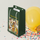 Amerikanische Muttersprache in besticktem Holz Kleine Geschenktüte