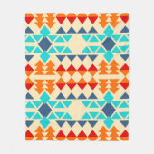 Amerikanische nahtlose Muster von Rhombus und tr Fleecedecke (Vorderseite)