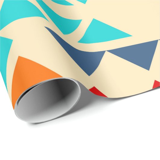 Amerikanische nahtlose Muster von Rhombus und tr Geschenkpapier (Rolleneckpunkt)