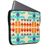 Amerikanische nahtlose Muster von Rhombus und tr Laptopschutzhülle (Vorne Rechts)