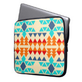 Amerikanische nahtlose Muster von Rhombus und tr Laptopschutzhülle (Vorderseite Links)