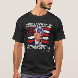Amerikanische Nation definiert in einem Single Wor T-Shirt