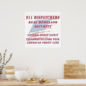 Amerikanische Nationale Woche der Telekommunikatio Poster (Küche)