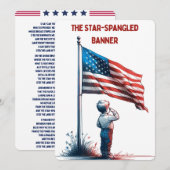 Amerikanische Nationalhymne-TEXTE (Vorne/Hinten)
