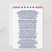 Amerikanische Nationalhymne-TEXTE (Rückseite)