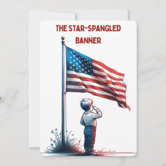 Amerikanische Nationalhymne-TEXTE (Vorderseite)