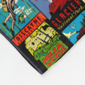 Amerikanische Nationalpark-Vintage Fleecedecke (Ecke)