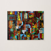 Amerikanische Nationalpark-Vintage Puzzle (Horizontal)