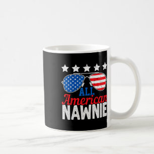Amerikanische Nawnie Usa Flag Sungles 4. Juli Kaffeetasse