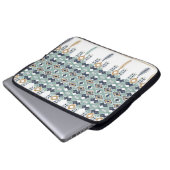 Amerikanische Nord Indian Geometrie nahtlose Grenz Laptopschutzhülle (Vorne Knopf)