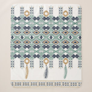 Amerikanische Nord Indian Geometrie nahtlose Grenz Sherpadecke