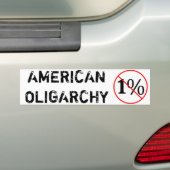 Amerikanische Oligarchie: NEIN bis das 1% Autoaufkleber (Auf Auto)